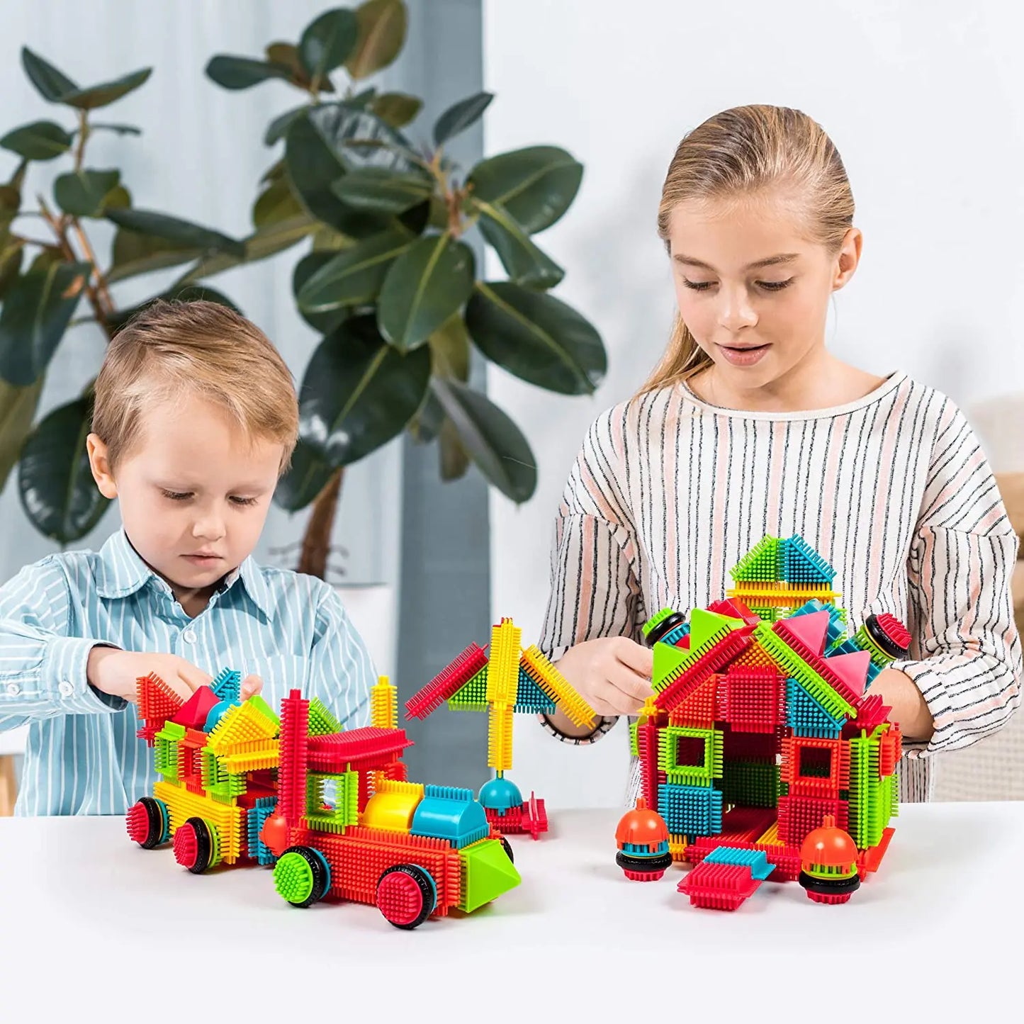Bristle Blocks STEM Building Set – Creative, Educational Toy for Kids Ages 3+