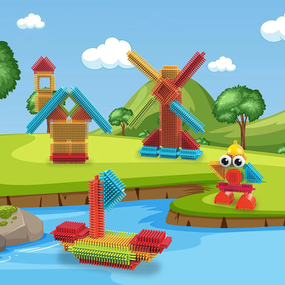 Bristle Blocks STEM Building Set – Creative, Educational Toy for Kids Ages 3+