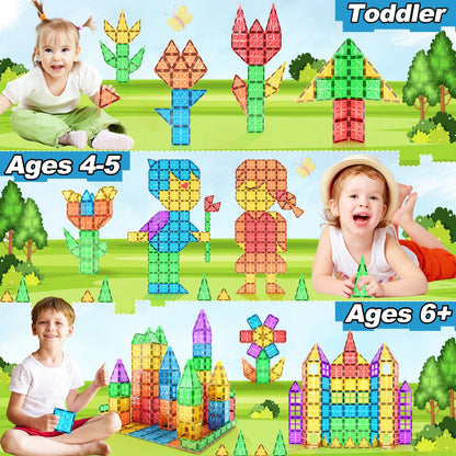 36pcs Magnetic Tile Toy, Ages 3+