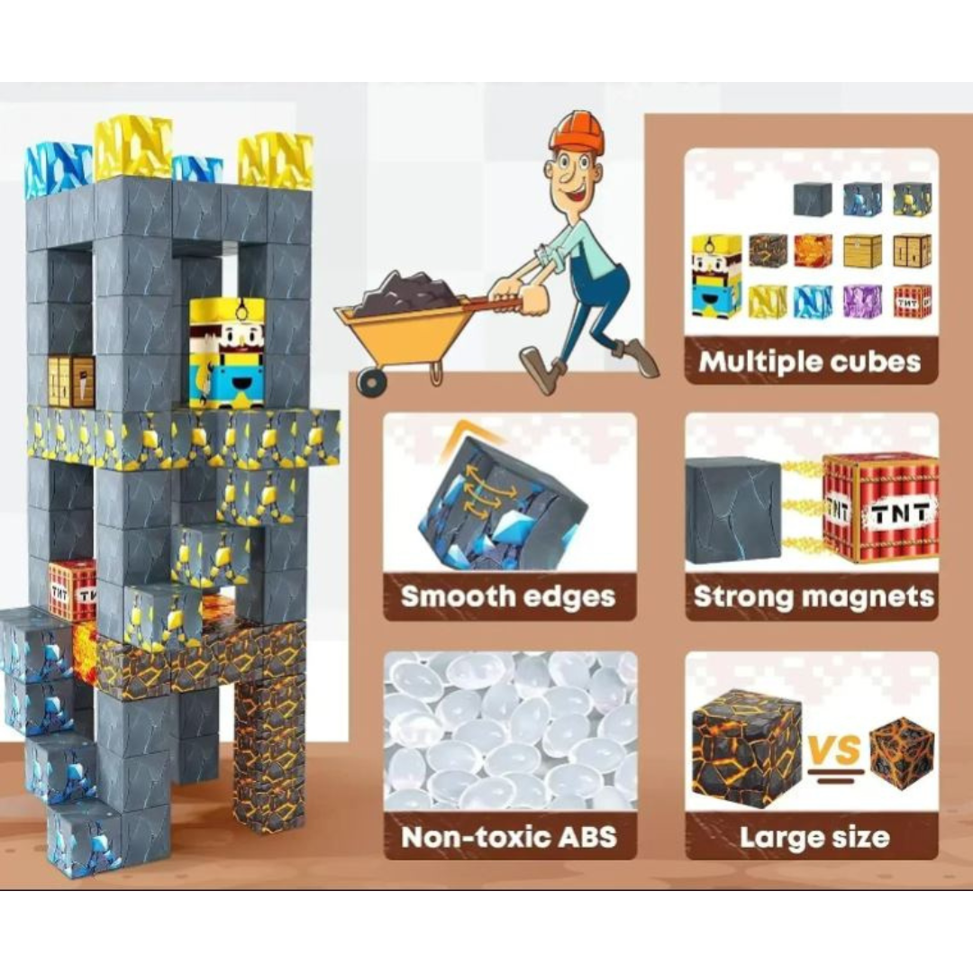 Magnetic Building Blocks STEM Toys Ages 3+